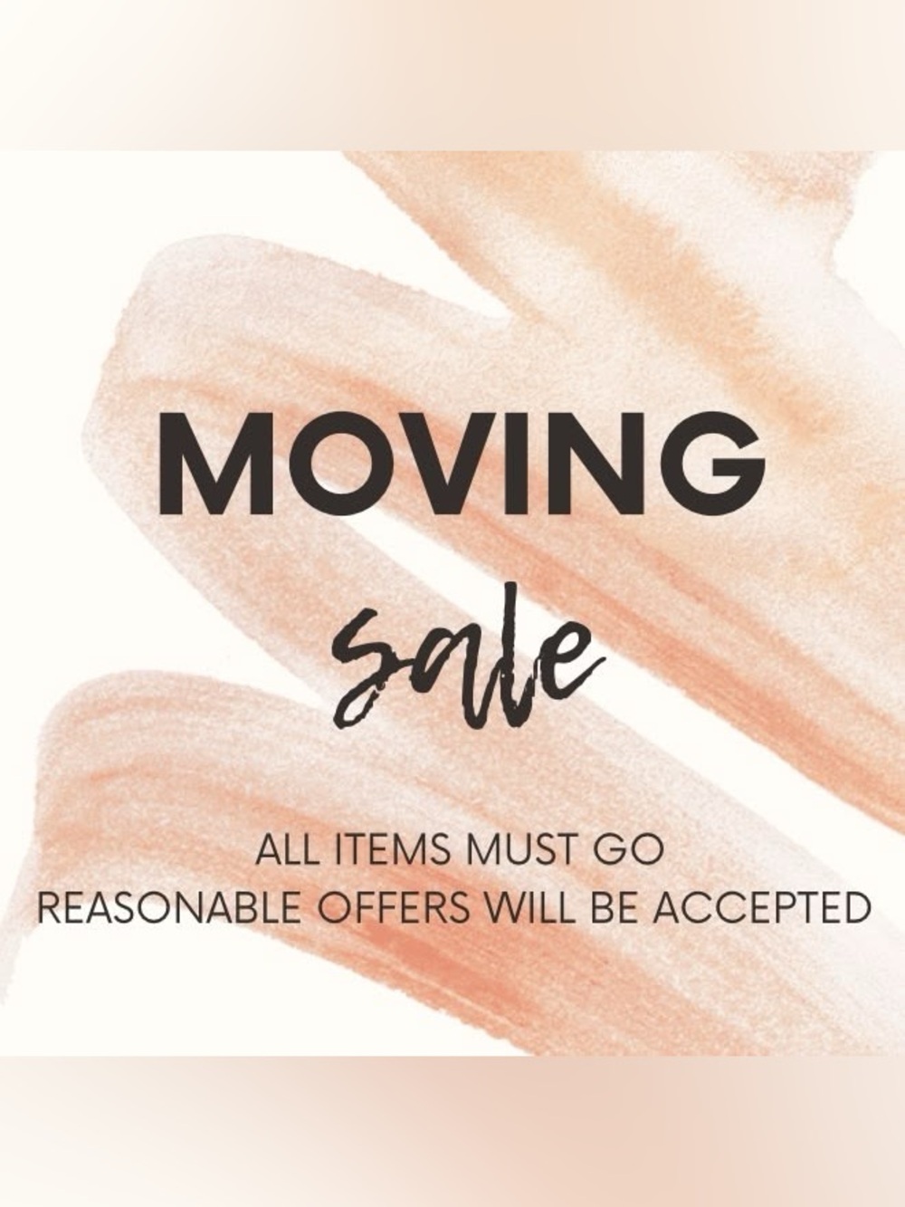 Make an offer! All items must go!